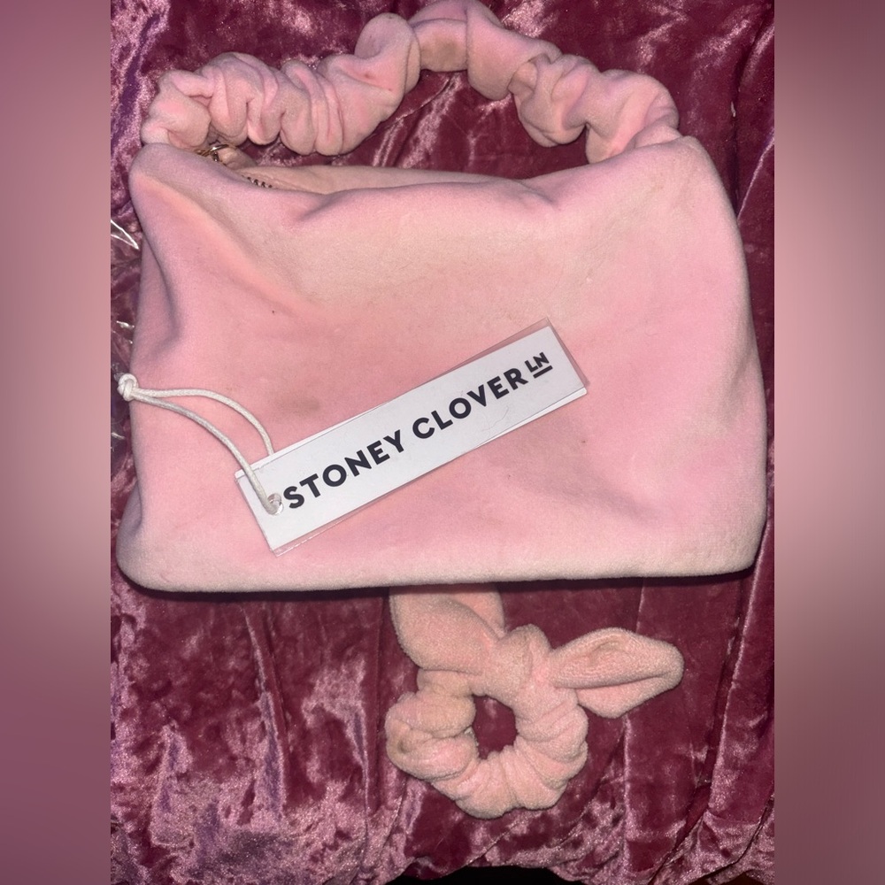 Stoney Clover lane pink sunburst scrunch bag and scrunchie